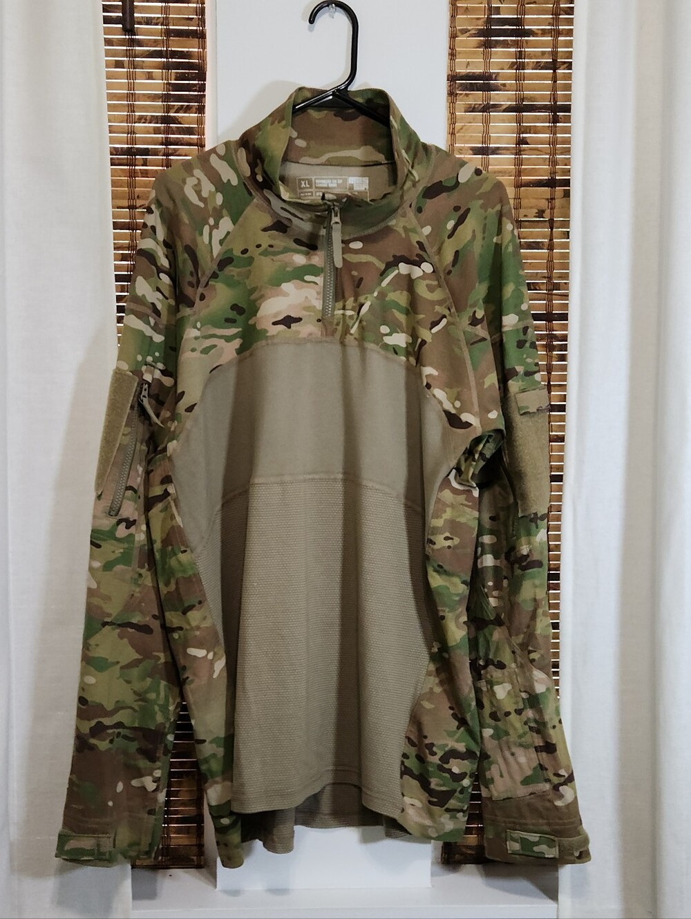 Massif Advanced 1/4 Zip Combat Shirt XL MultiCam OCP Flame Resistant FR Army